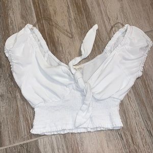 PacSun / LA hearts white crop top